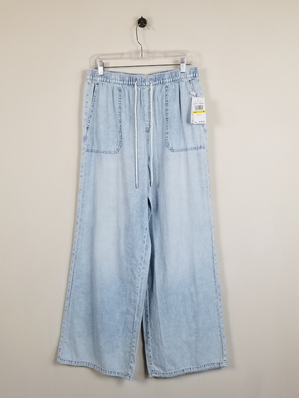 Michael Kors Wide-Leg Pull-On Lightweight Jeans Pants Cotton Size Medium NWT